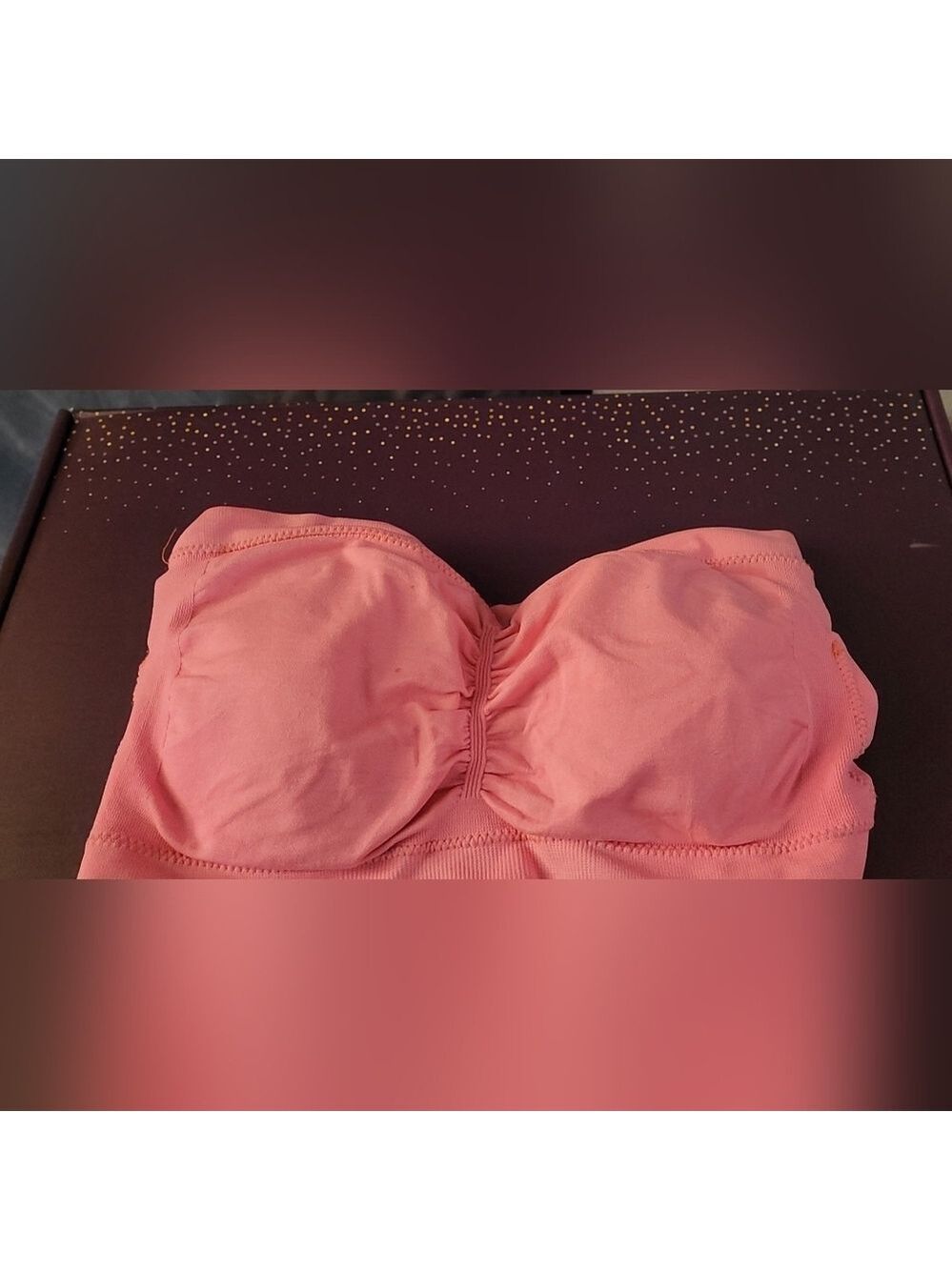 Women's Coral Strapless Bandeau Bra Sz OS